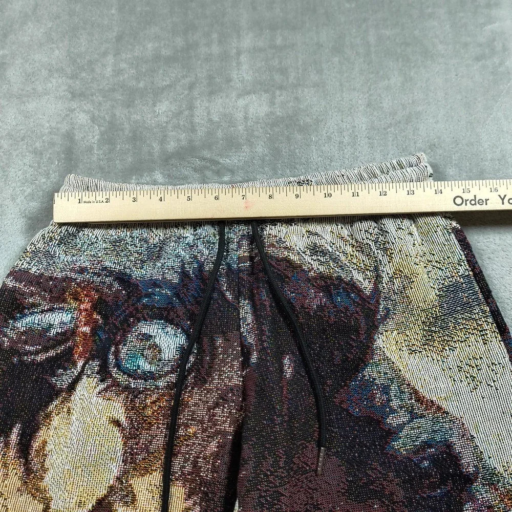 Retrovert Tapestry Pants Mens 28x29 Horses Pony Stallion Boho Knit Sweatpants - Picture 7 of 7